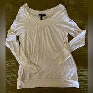 BCBG Women’s Top, off the shoulder or boat neck, size L